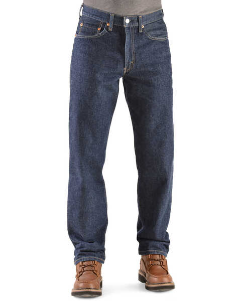 Image #2 - Levi's Men's 550 Prewashed Relaxed Tapered Leg Jeans , Rinsed, hi-res