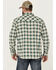 Image #4 - Moonshine Spirit Men's Last Call Dobby Plaid Print Long Sleeve Pearl Snap Western Shirt, Natural, hi-res