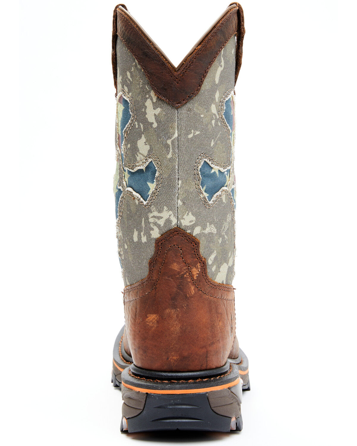 Image #4 - Cody James Men's Camo Decimator Western Work Boots - Soft Toe, Brown, hi-res