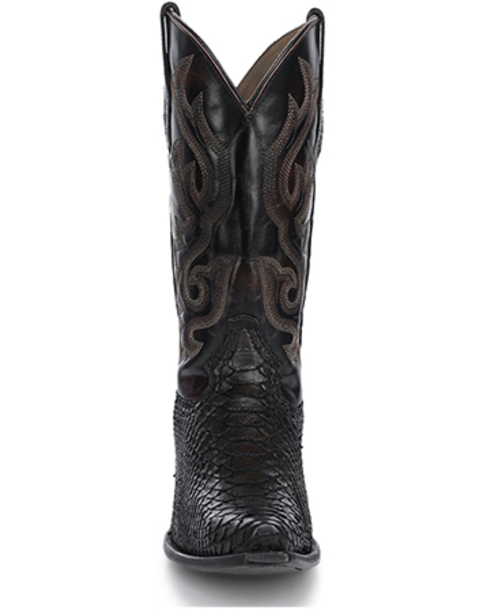 Image #3 - Corral Men's Exotic Python Western Boots - Snip Toe, Black, hi-res