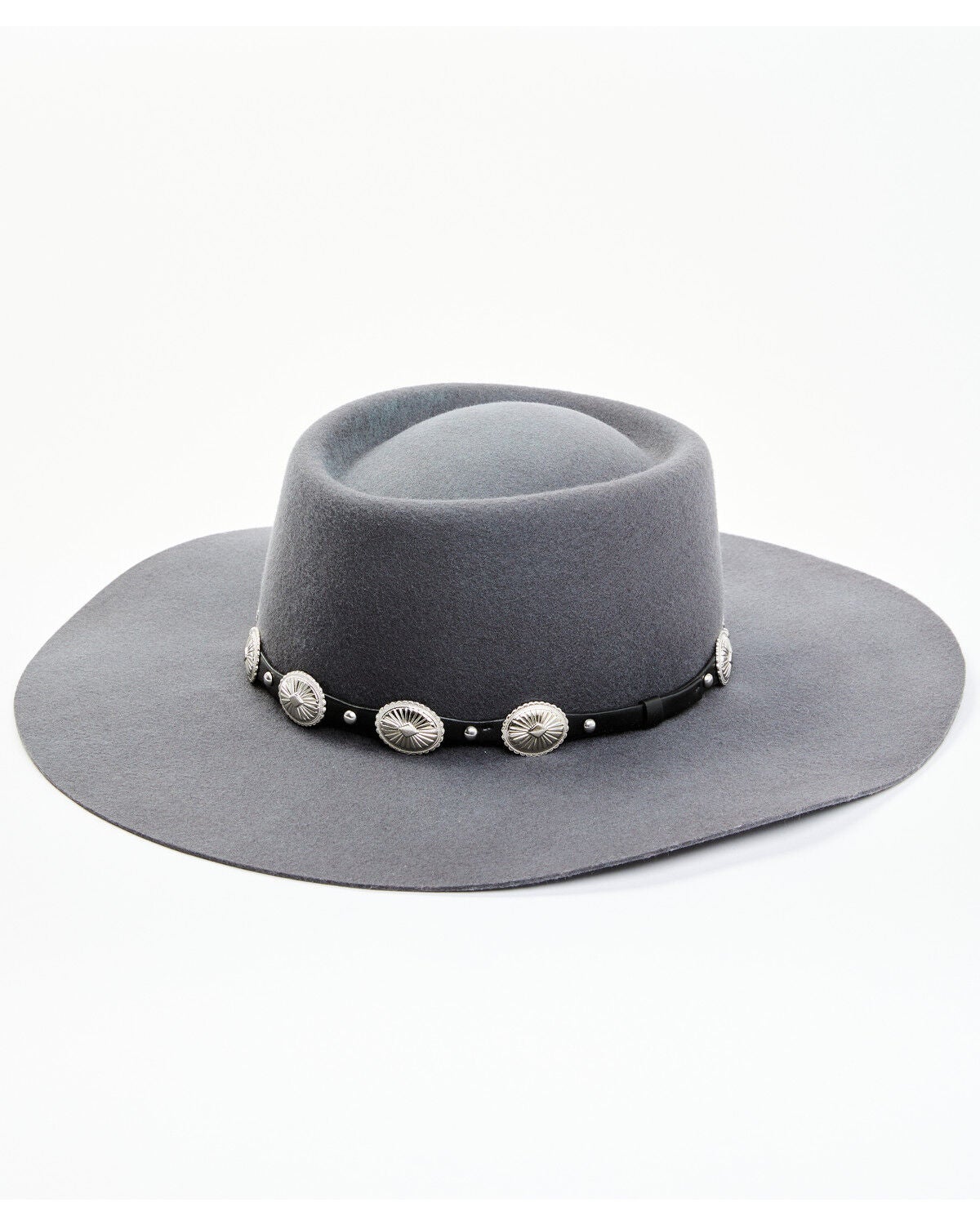 Shyanne Women's Belina Bolero Felt Western Fashion Hat, Grey, hi-res