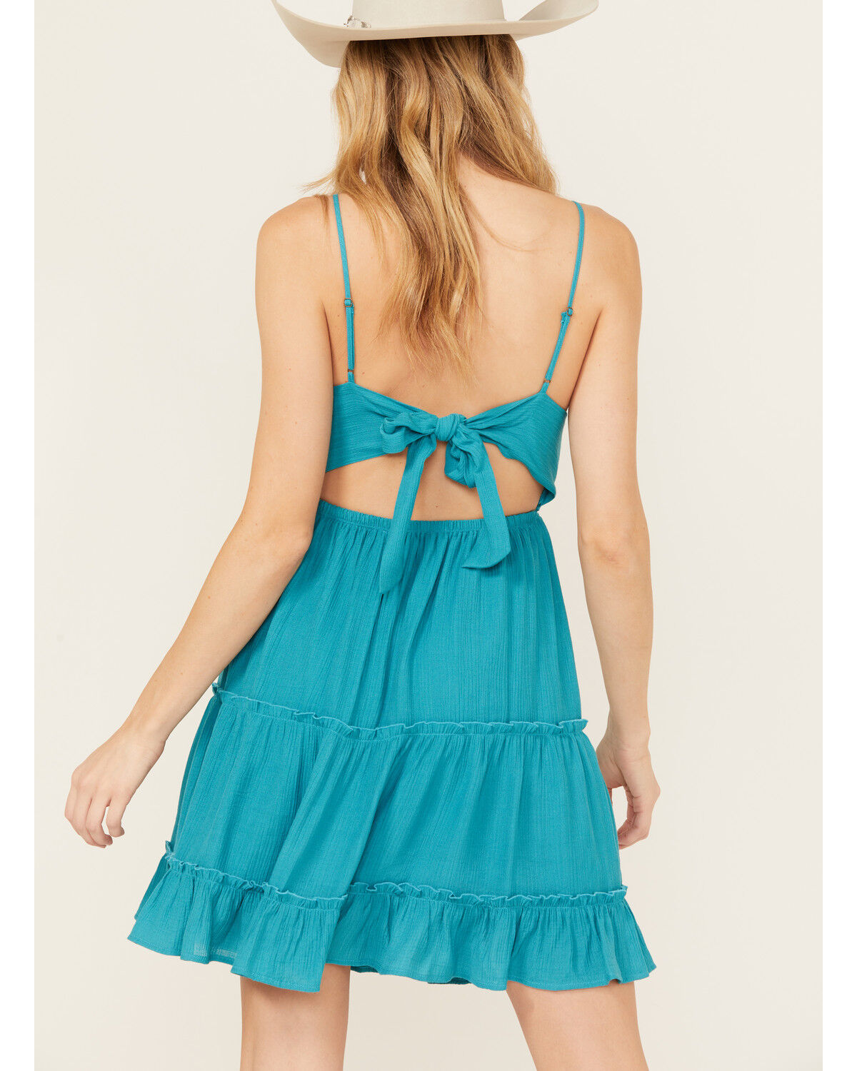 Image #4 - Shyanne Women's Lace Bustier Mini Dress, Medium Blue, hi-res