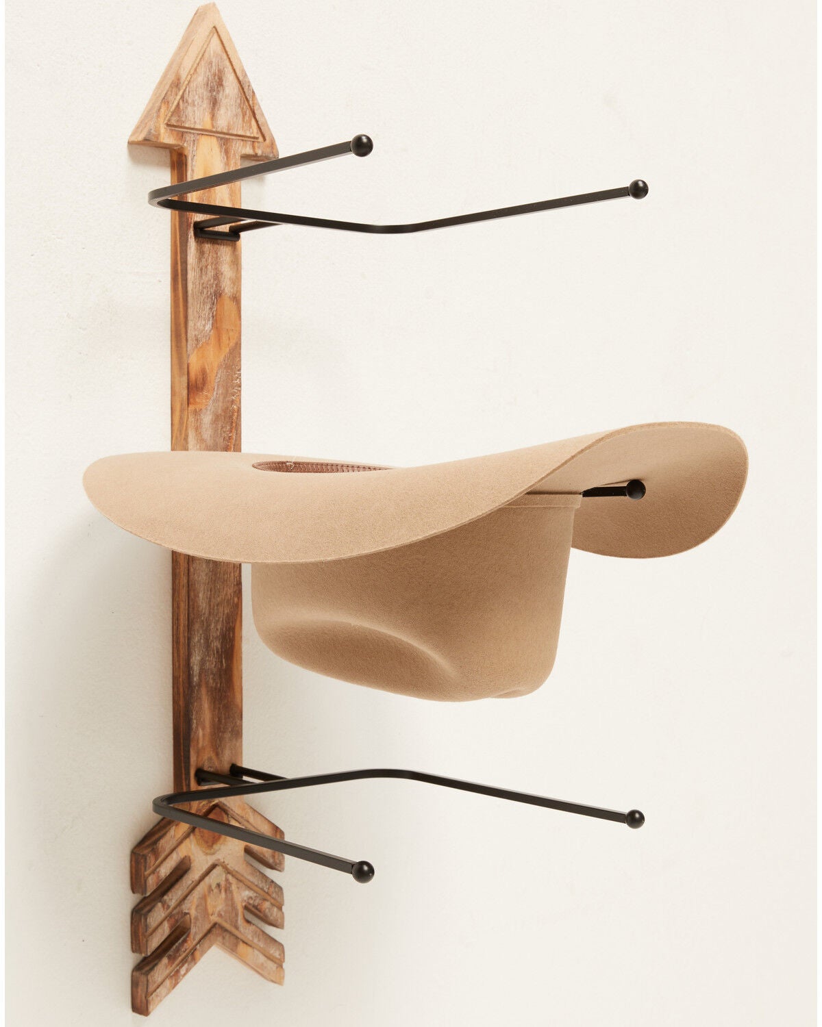 Image #6 - BB Ranch&reg; Arrow Wood And Metal Hat Rack, Brown, hi-res
