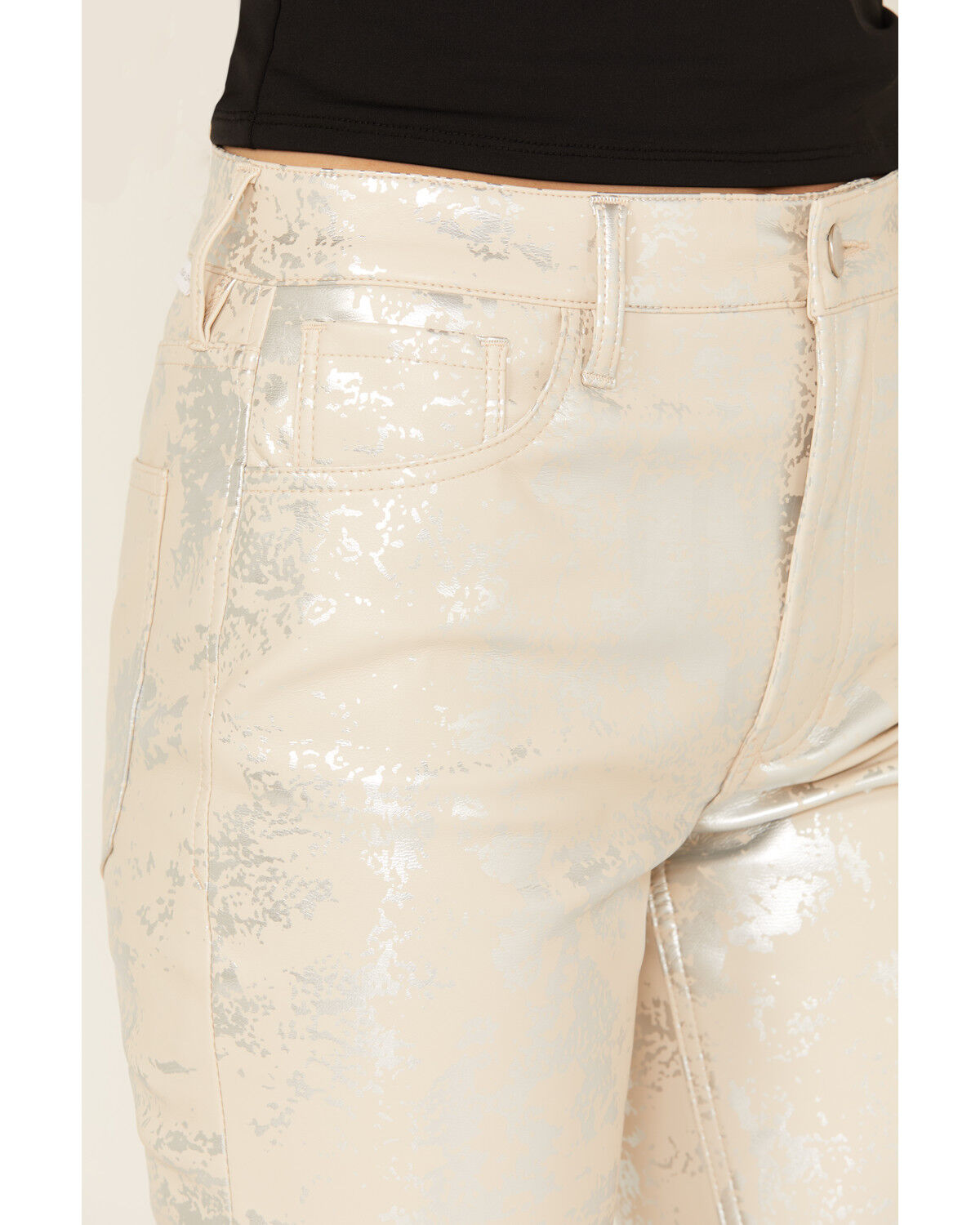 Image #2 - Dear John Women's High Rise Speckled Angora Cropped Pants, Multi, hi-res