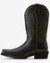 Image #2 - Ariat Women's Round Up Performance Western Boots - Square Toe, Black, hi-res