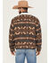 Image #4 - Wrangler Men's Southwestern Print Sherpa Lined Trucker Jacket, Brown, hi-res