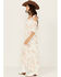 Image #2 - Wild Moss Women's Floral Print Cold Should High-Low Dress, Ivory, hi-res