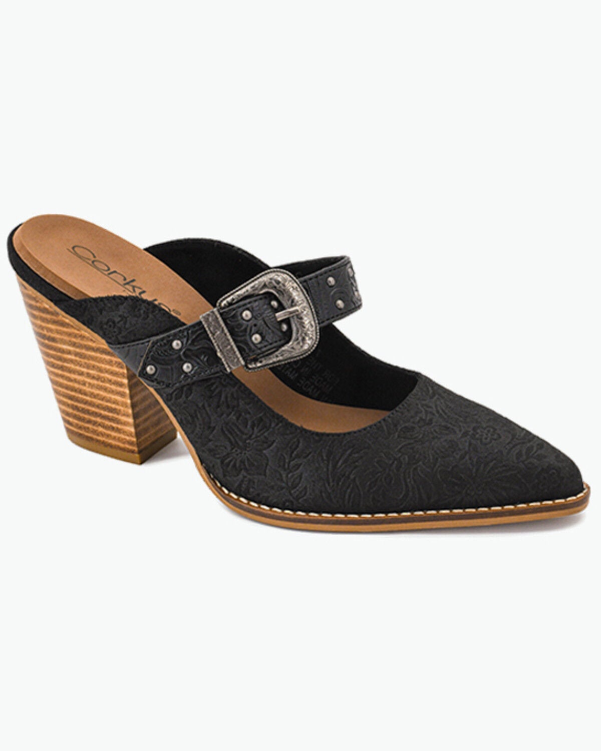 Image #1 - Corky's Women's For The Girls Western Mule Shoes, Black, hi-res