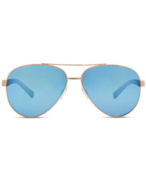 Image #2 - Hobie Broad Shiny Gold & Gray PC Polarized Sunglasses , Gold, hi-res