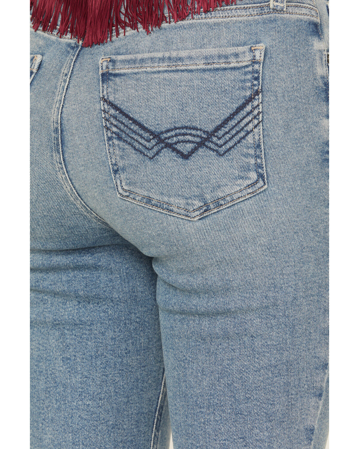 Image #4 - Idyllwind Women's Arbor Medium Wash Outlaw High Rise Flare Super Stretch Denim Jeans, Medium Wash, hi-res