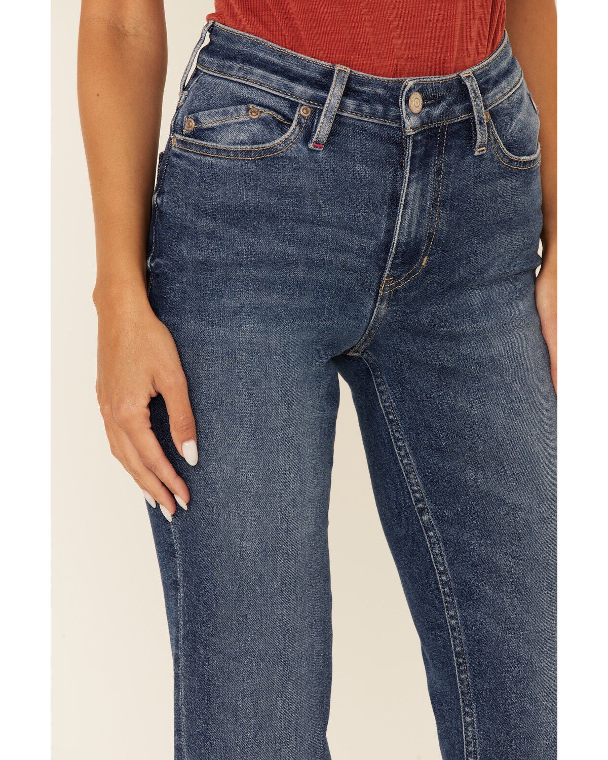 Image #4 - Idyllwind Women's Dark Wash Going Places Straight Denim Jeans, Dark Blue, hi-res