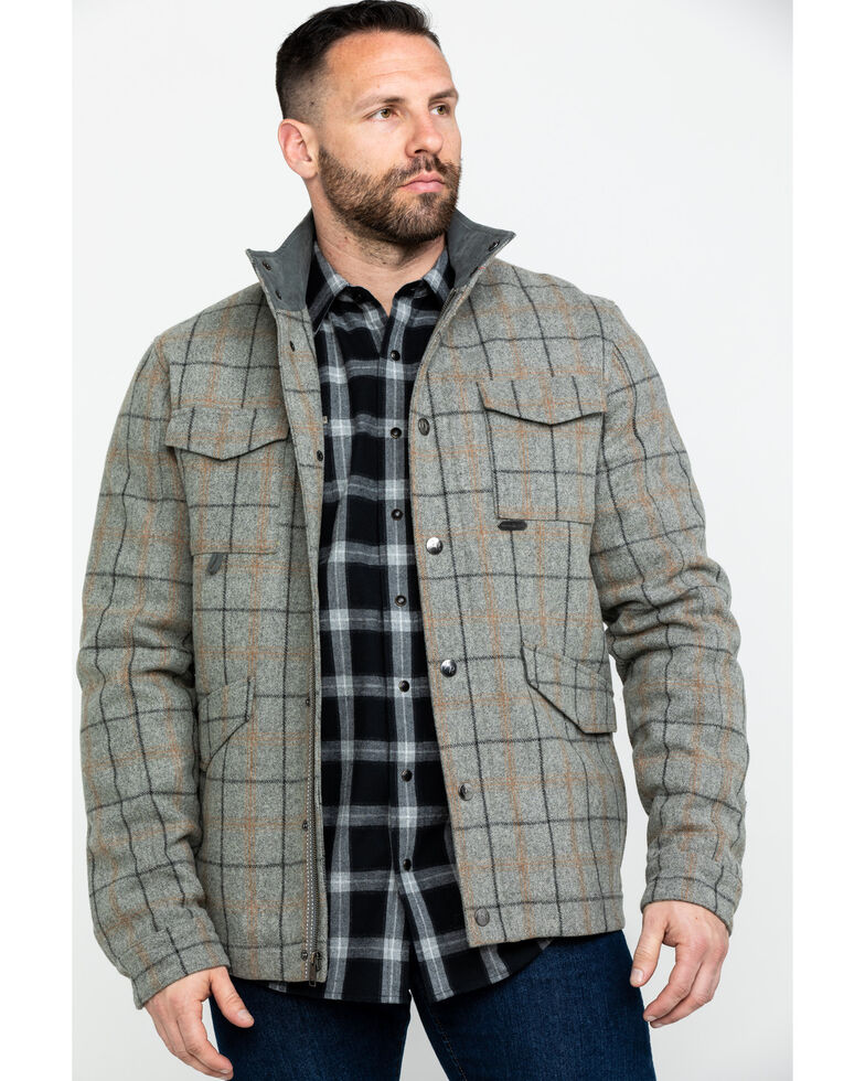 Powder River Outfitters Men S Heather Plaid Coat Country Outfitter