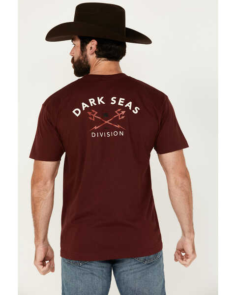 Dark Seas Men's Boot Barn Exclusive Headmaster Short Sleeve Graphic T-Shirt, Burgundy, hi-res