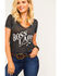 Idyllwind Women's Boss Lady Trustie Tee , Charcoal, hi-res