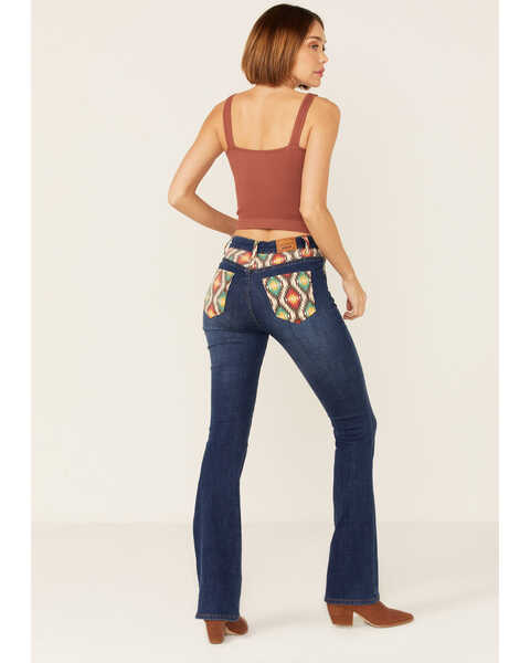 Image #4 - Ranch Dress'n Women's Hayes Southwestern Pocket Bootcut Jeans, Blue, hi-res
