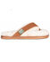 Image #1 - Cloud Nine Women's Sheepskin Lined Flip Flops, Chestnut, hi-res