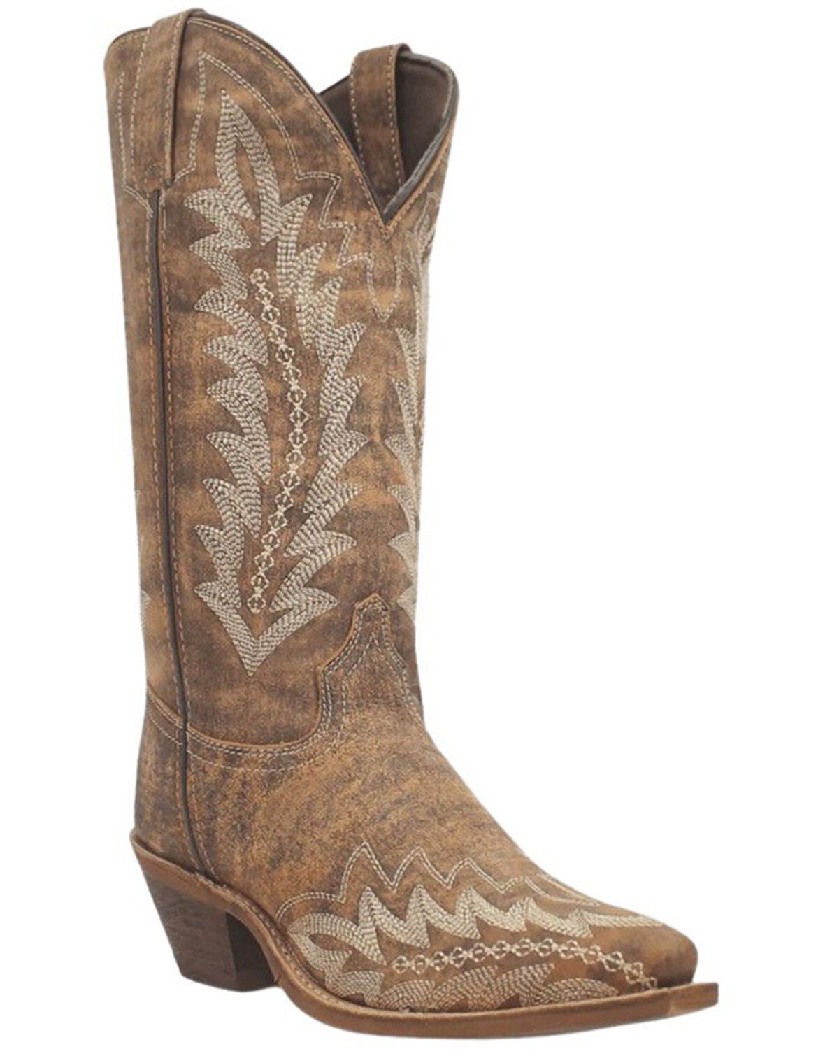 Image #1 - Laredo Women's Emmylee Western Boots - Snip Toe, Tan, hi-res