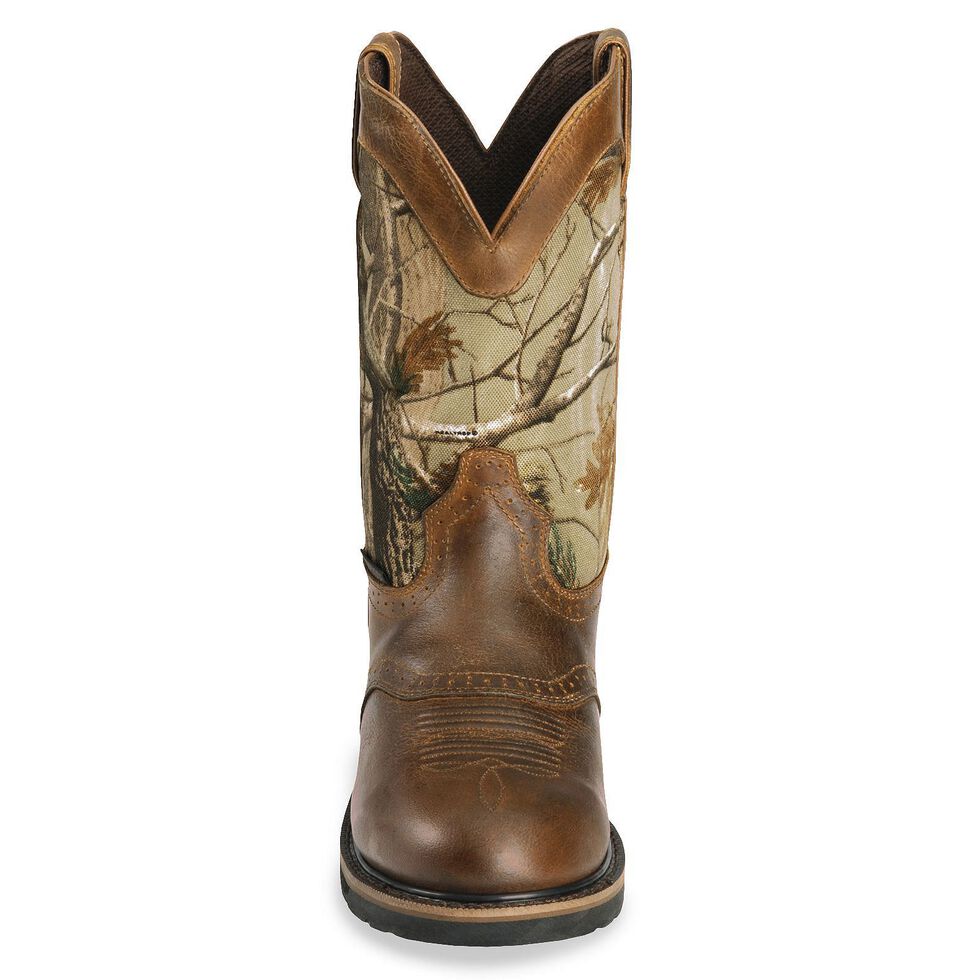 Justin Men's Stampede Trekker Camo Waterproof Boots - Soft Toe, Camouflage, hi-res