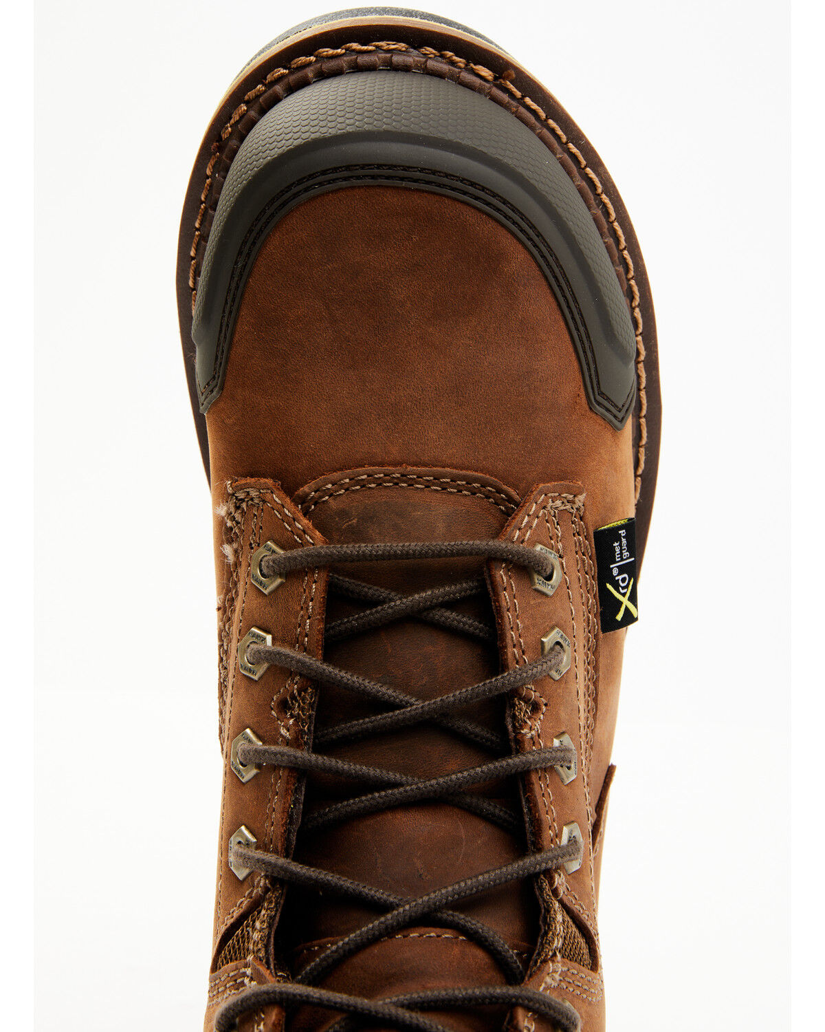 Image #6 - Hawx Men's 8" Crew Chief Internal Internal Met Guard Work Boots - Composite Toe, Brown, hi-res