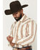Image #2 - Wrangler Men's Boot Barn Exclusive Retro Stripe Print Long Sleeve Snap Western Shirt, Cream, hi-res
