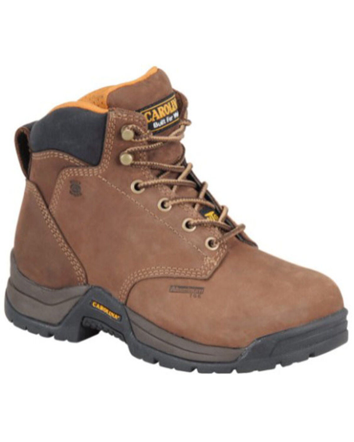 Carolina Women's 5" Lace-Up Raleigh Met Guard Work Boots - Aluminum Toe, Brown, hi-res