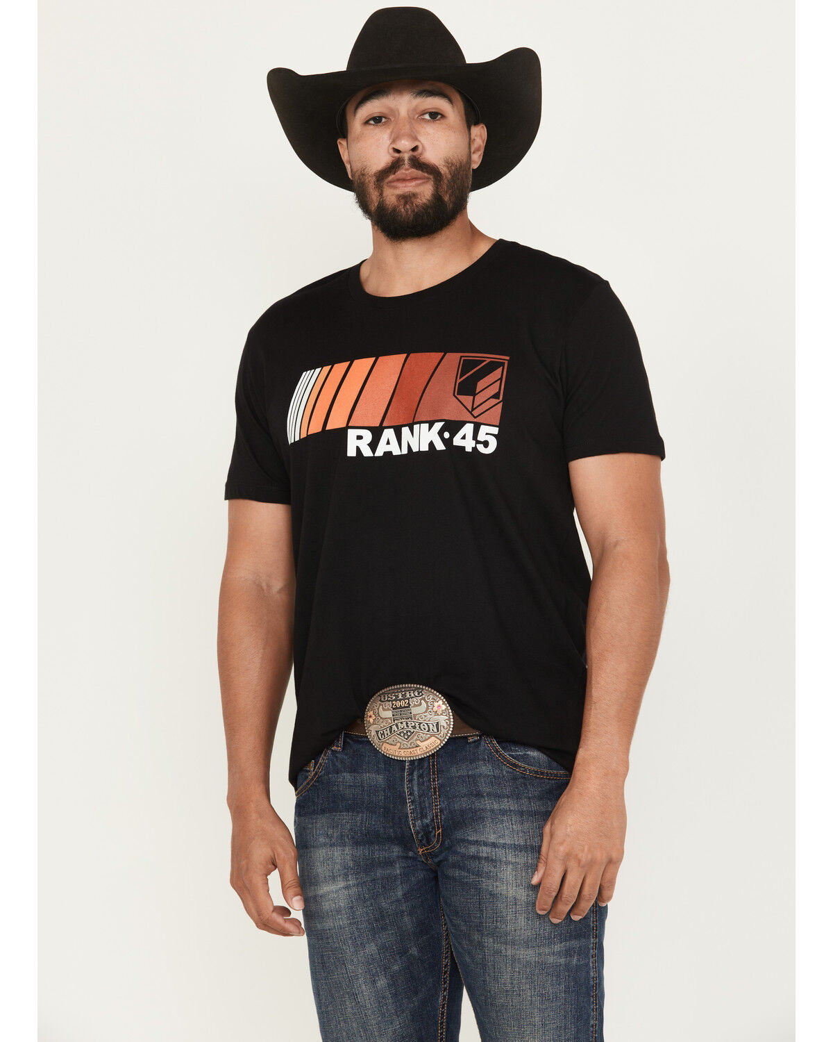 Image #1 - RANK 45® Men's Pole Position Short Sleeve Graphic T-Shirt, Black, hi-res