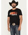 Image #1 - RANK 45® Men's Pole Position Short Sleeve Graphic T-Shirt, Black, hi-res