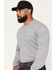 Image #2 - Cody James Men's FR Horns Long Sleeve Graphic Work T-Shirt, Charcoal, hi-res