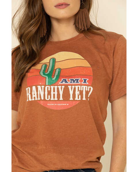Ranch Dress'n Women's Am I Ranchy Yet Graphic Tee , Rust Copper, hi-res