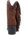 Image #4 - Circle G Women's Studded Suede Fringe Ankle Boots - Round Toe, Brown, hi-res