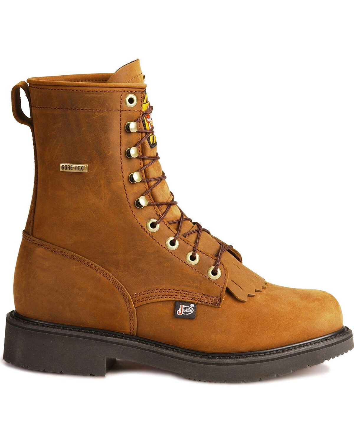 justin 8 lace up work boots