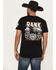 Image #1 - RANK 45® Men's Buckle Up Short Sleeve Graphic T-Shirt, Black, hi-res