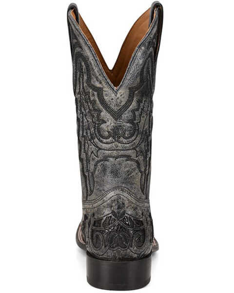 Image #4 - Corral Men's Exotic Alligator Inlay Western Boots - Broad Square Toe, Black, hi-res