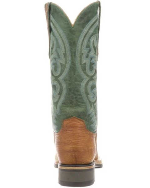 Image #4 - Lucchese Women's Ruth Western Boots - Broad Square Toe, Cognac, hi-res