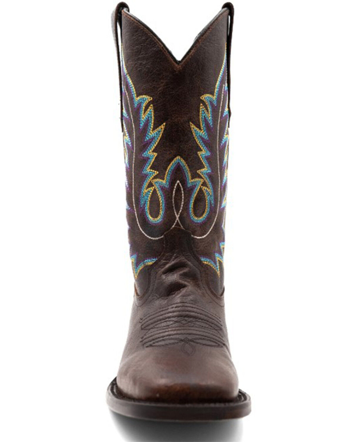 Image #4 - Ferrini Men's Chase Western Boots - Broad Square Toe, Chocolate, hi-res