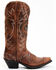 Image #2 - Laredo Women's Distressed Sidewinder Western Boots - Snip Toe, Tan, hi-res