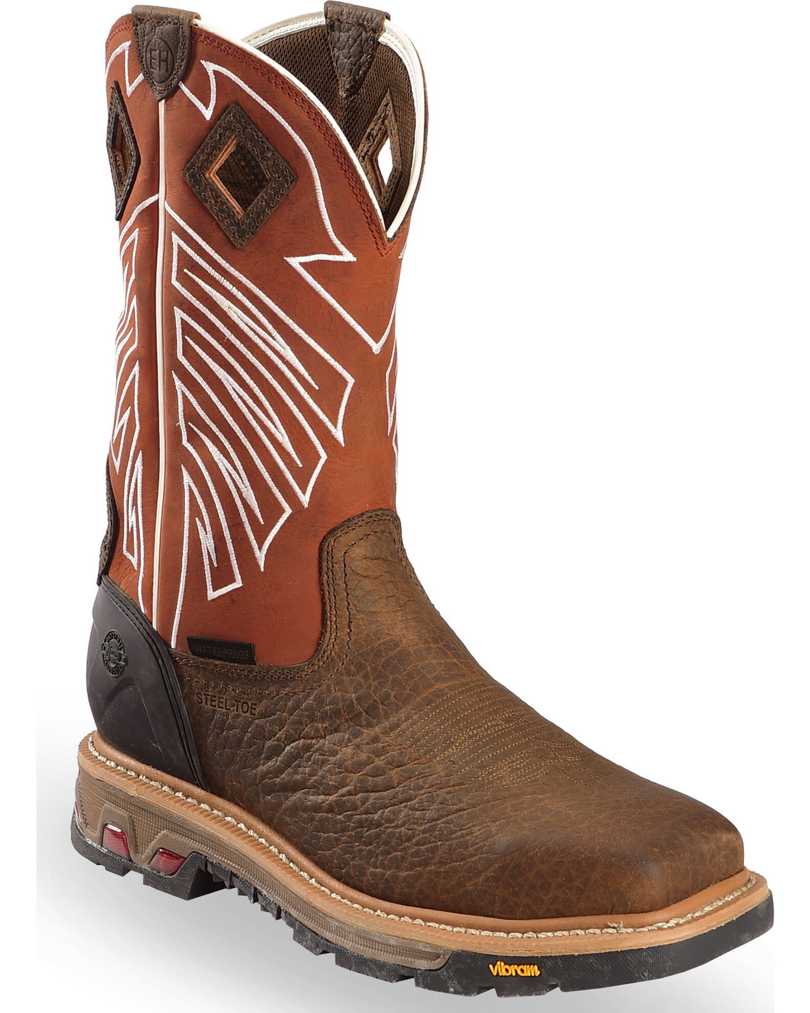 Justin Men s Roughneck EH Waterproof Work Boots Steel Toe Country Outfitter