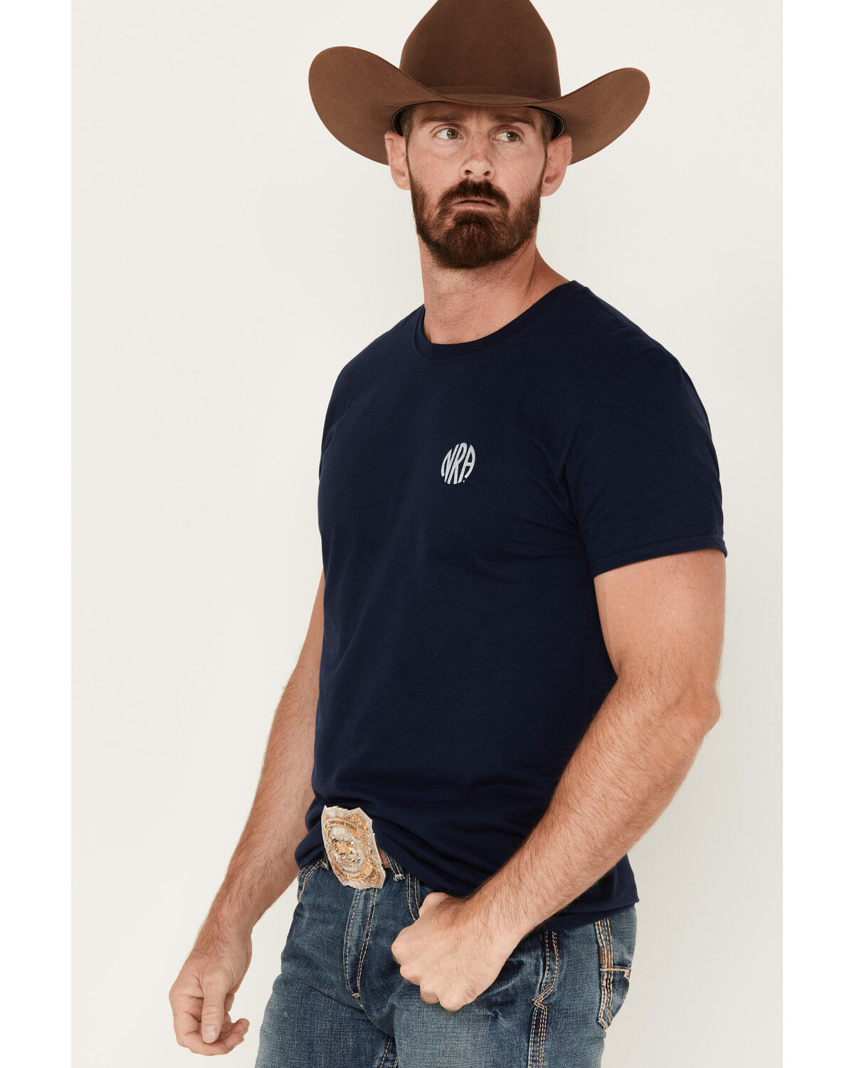 Image #3 - NRA Men's Defending Liberty Short Sleeve Graphic T-Shirt, Navy, hi-res