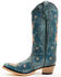 Image #3 - Circle G Women's Floral Embroidered Western Boots - Snip Toe, Blue, hi-res