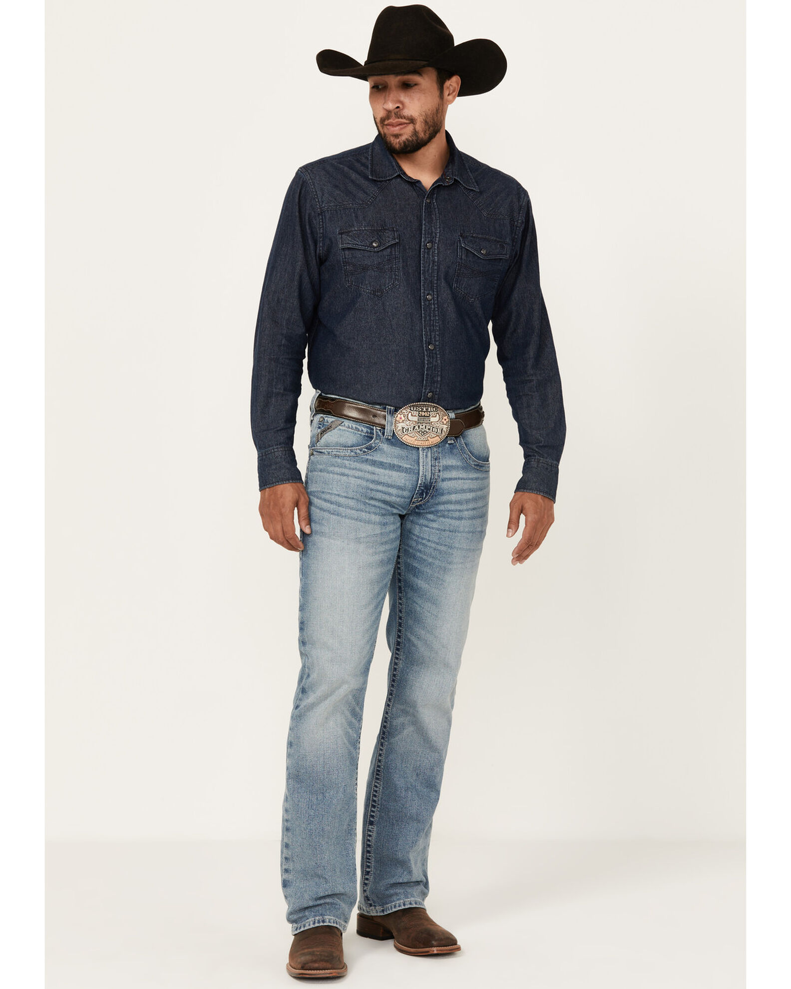 Ariat Men s M4 Orleans Apollo Light Wash Relaxed Bootcut Stretch Denim