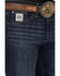 Image #2 - Cinch Men's Silver Label Dark Stonewash Slim Straight Performance Stretch Denim Jeans, Indigo, hi-res