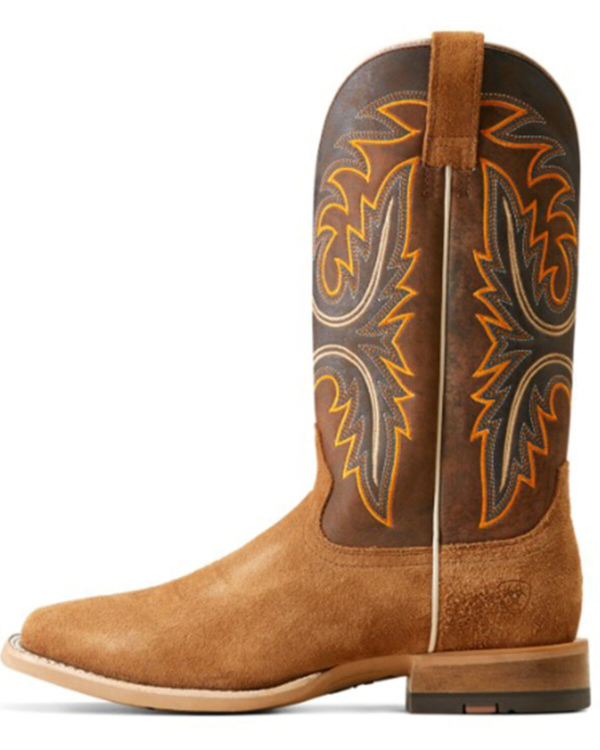 Image #2 - Ariat Men's Brushrider Western Performance Boots - Broad Square Toe, Brown, hi-res
