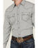 Image #3 - Cody James Men's Seeker Plaid Print Long Sleeve Snap Western Shirt, Light Blue, hi-res