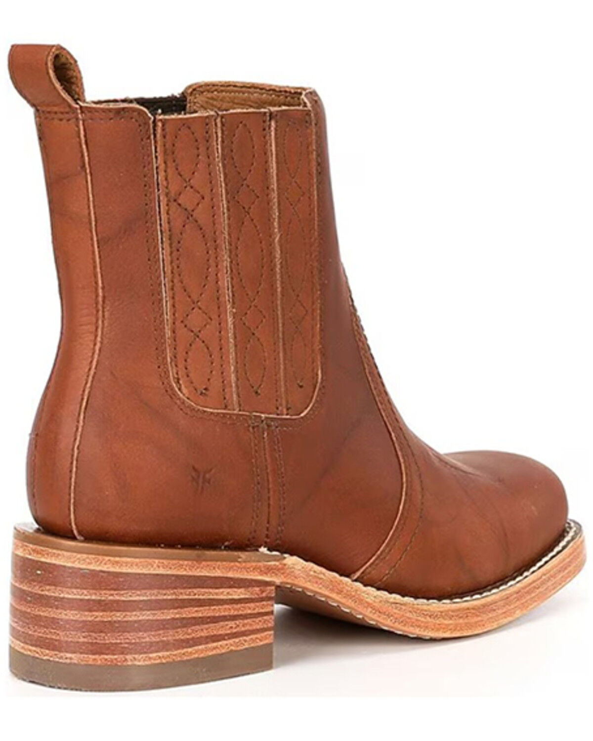 Image #2 - Frye Women's Campus Chelsea Booties - Square Toe, Russett, hi-res