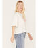 Image #2 - Wrangler Retro Women's Long Live Cowgirls Graphic Cropped Boxy Tee, Ivory, hi-res