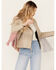 Image #2 - Western & Co Women's Metallic Dreams Fringe Leather Jacket, White, hi-res