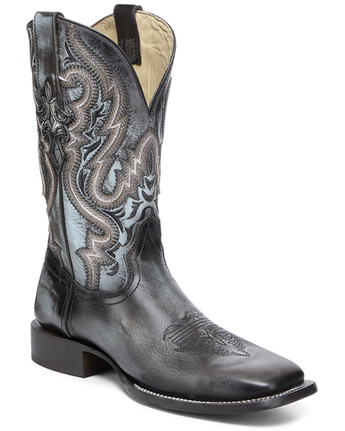 Image #1 - Corral Men's Triad Western Boots - Broad Square Toe, Black, hi-res