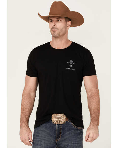 Cody James Men's Card Skull Graphic Short Sleeve T-Shirt , Black, hi-res