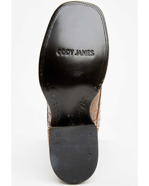 Image #7 - Cody James Men's Exotic Caiman Tail Western Boots - Broad Square Toe , Brown, hi-res
