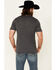 Image #4 - Cowboy Hardware Men's Justice For All Flag Graphic Short Sleeve T-Shirt , Charcoal, hi-res